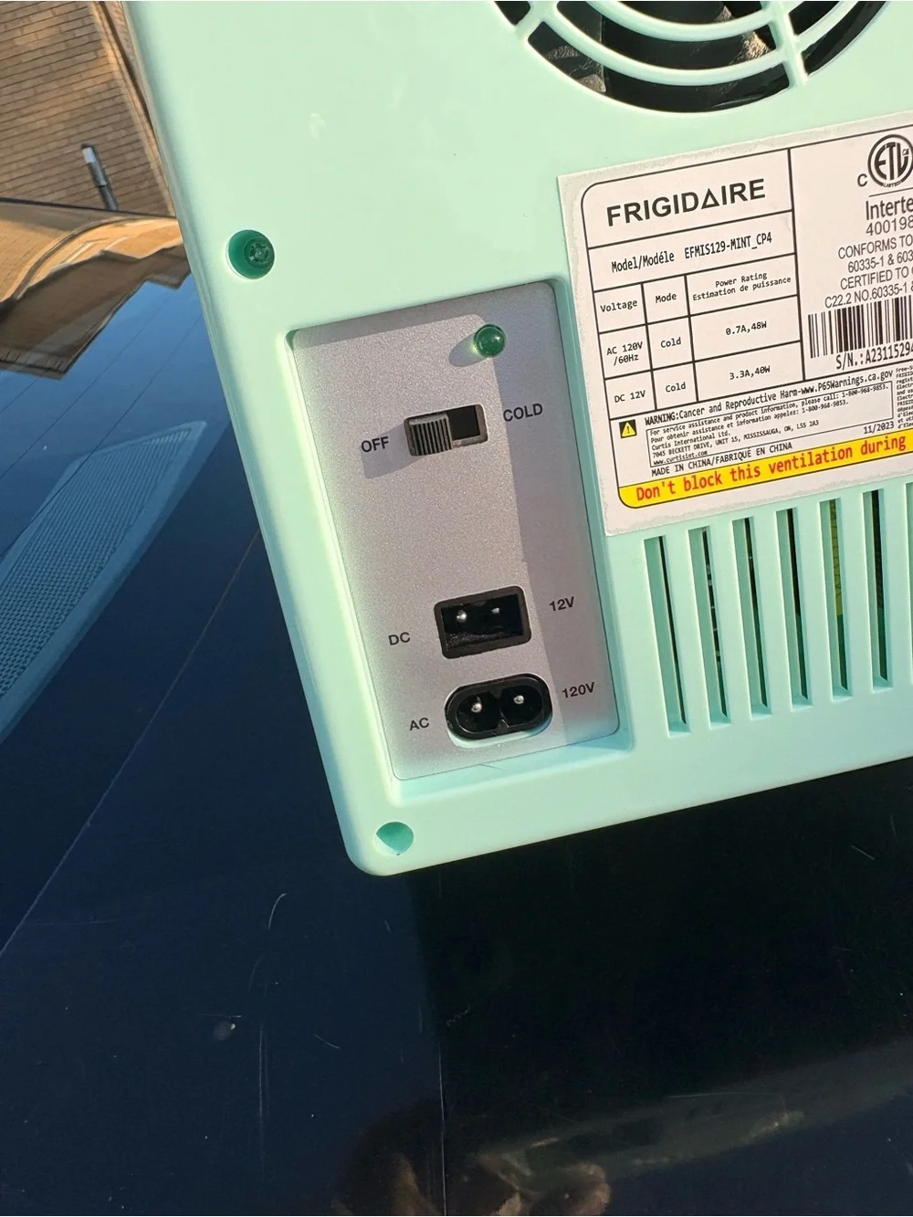 Frigidaire mini can fridge